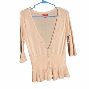 Elle cropped pink cardigan Size S